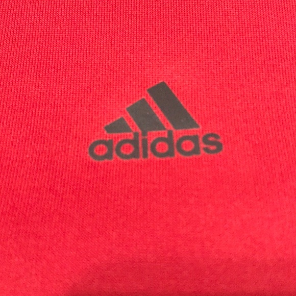 Adidas 1/4 Zip Golf Pullover - Red - Size XL - Picture 2 of 5